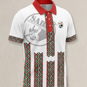 SPoT Golf Shirt (White & Red Traditional)